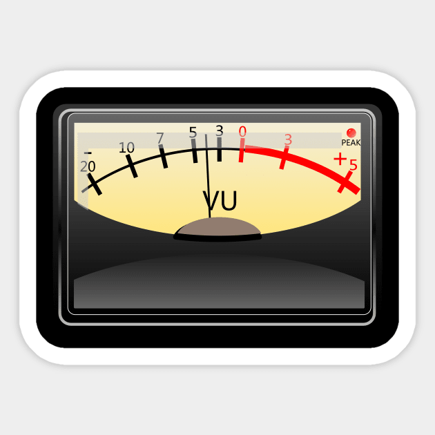 Retro Vu Meter Sticker by Dotty42